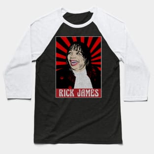 Vintage Rick James Pop Art Baseball T-Shirt